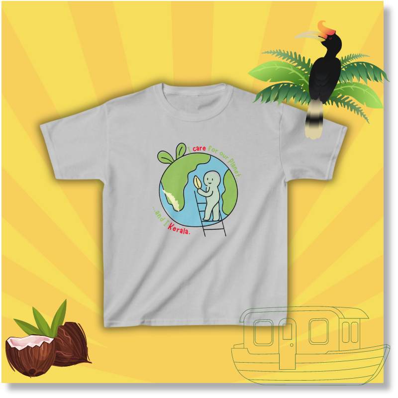 I Care for my Planet - Kids Unisex T Shirt