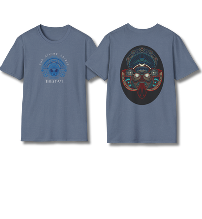 Theyyam Front & Back Print - T Shirt