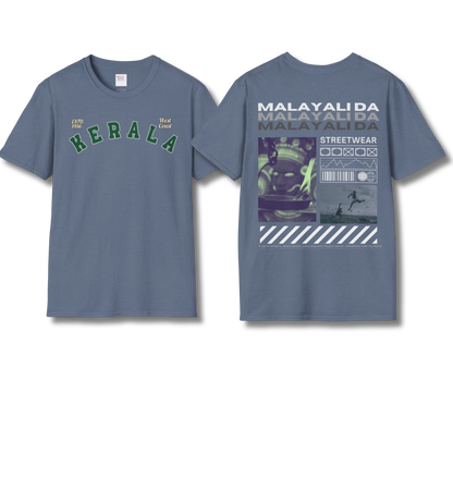Kerala & Malayali Da - Backprint T Shirt