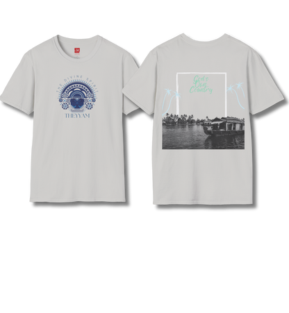 Theyyam & God's Own Backwaters Front & Backprint- T Shirt