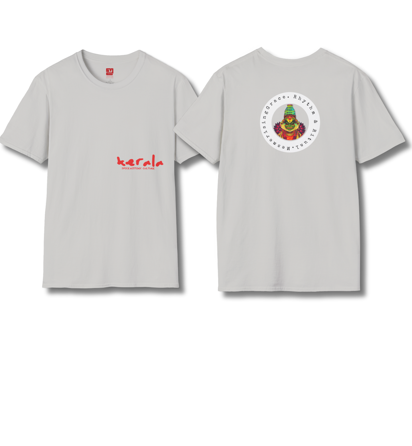 Kerala & Kathakali Front and Backprint  - T Shirt