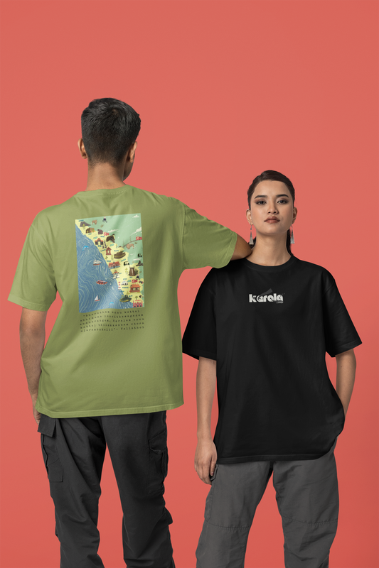 Kerala & Keralam Abhimanam Front & Backprint  - T Shirt