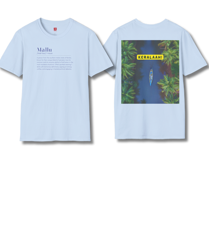 Mallu Definition & Keralaah - Front & Backprint  - T Shirt