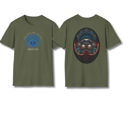 Theyyam Front & Back Print - T Shirt