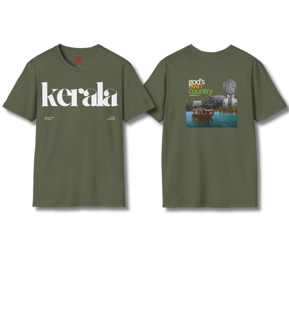 Kerala & God's Own Country Front & back - T Shirt