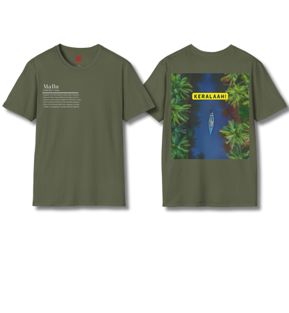 Mallu Definition & Keralaah - Front & Backprint  - T Shirt