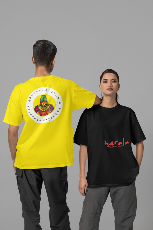 Kerala & Kathakali Front and Backprint  - T Shirt