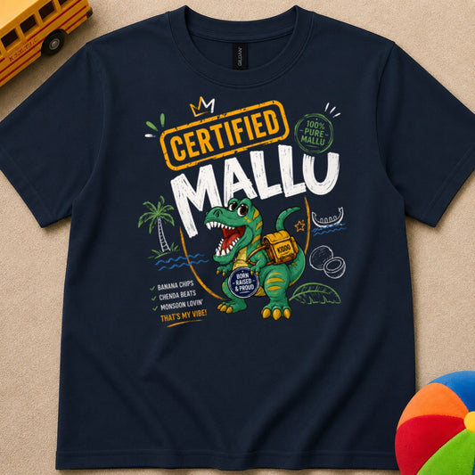 Dino Mallu Kids Unisex T Shirt