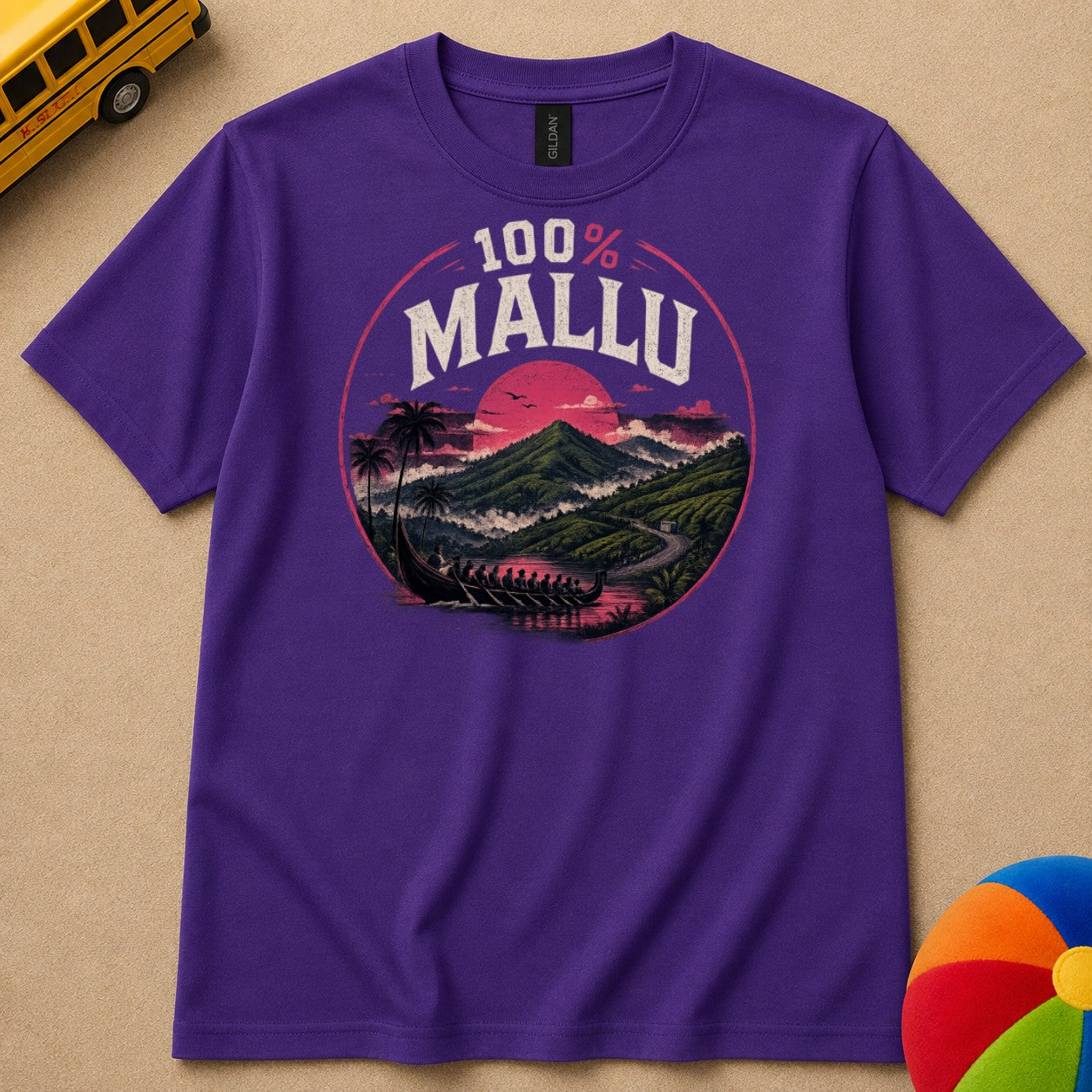 100% Mallu Kids Unisex T Shirt