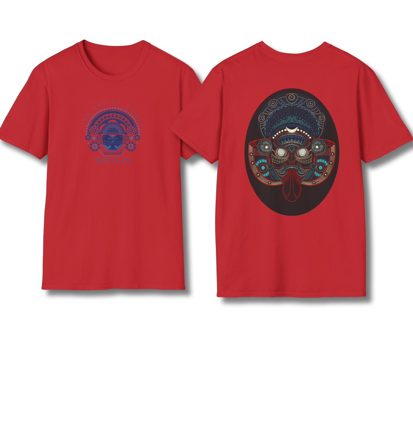 Theyyam Front & Back Print - T Shirt