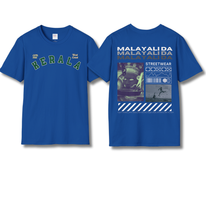 Kerala & Malayali Da - Backprint T Shirt