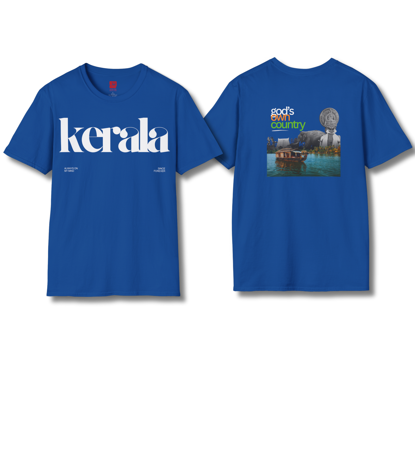 Kerala & God's Own Country Front & back - T Shirt