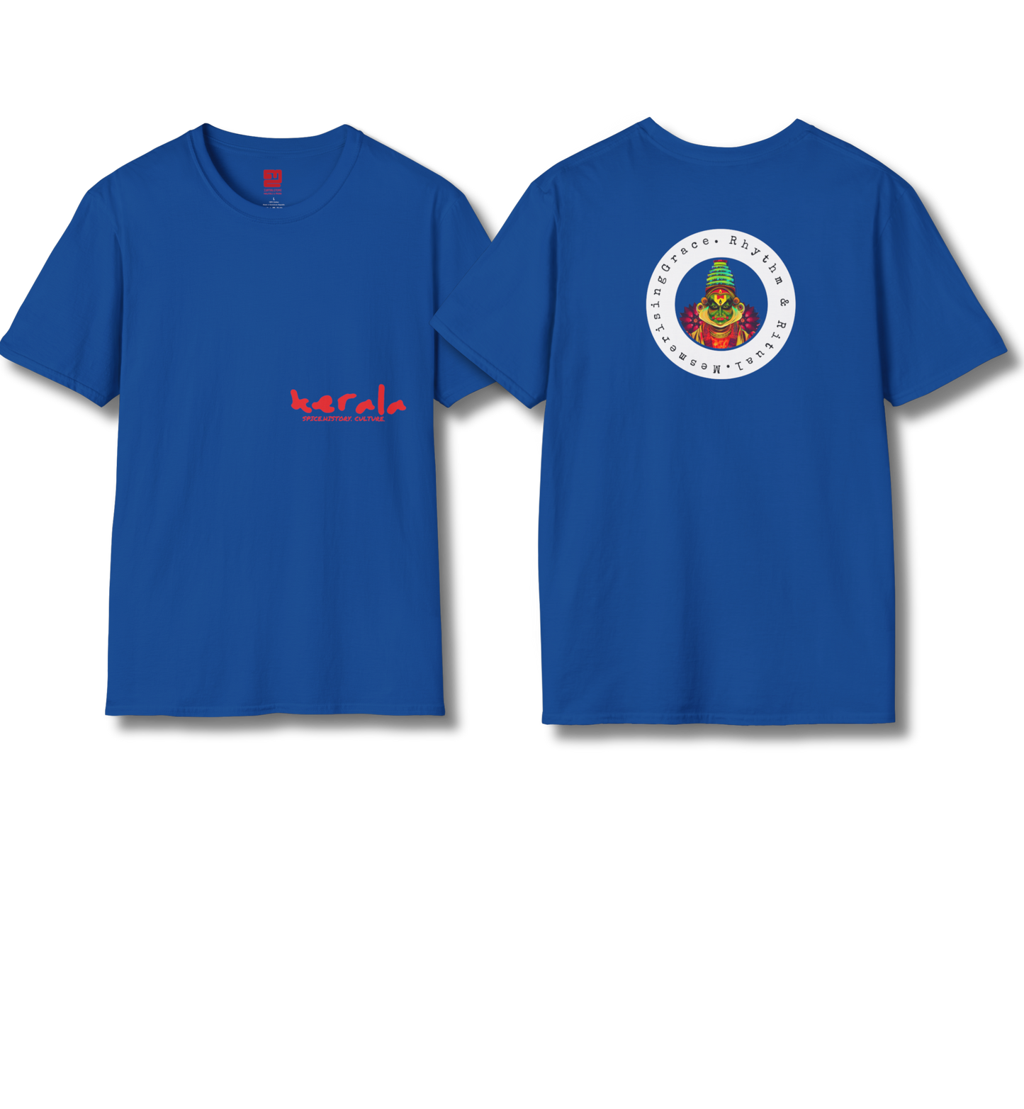Kerala & Kathakali Front and Backprint  - T Shirt