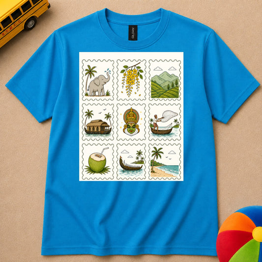 Kerala Stamp  Kids Unisex T Shirt