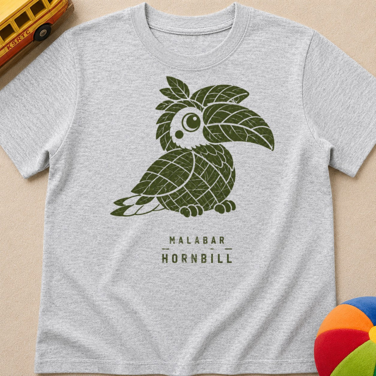 Malabar Hornbill Kids Unisex T Shirt