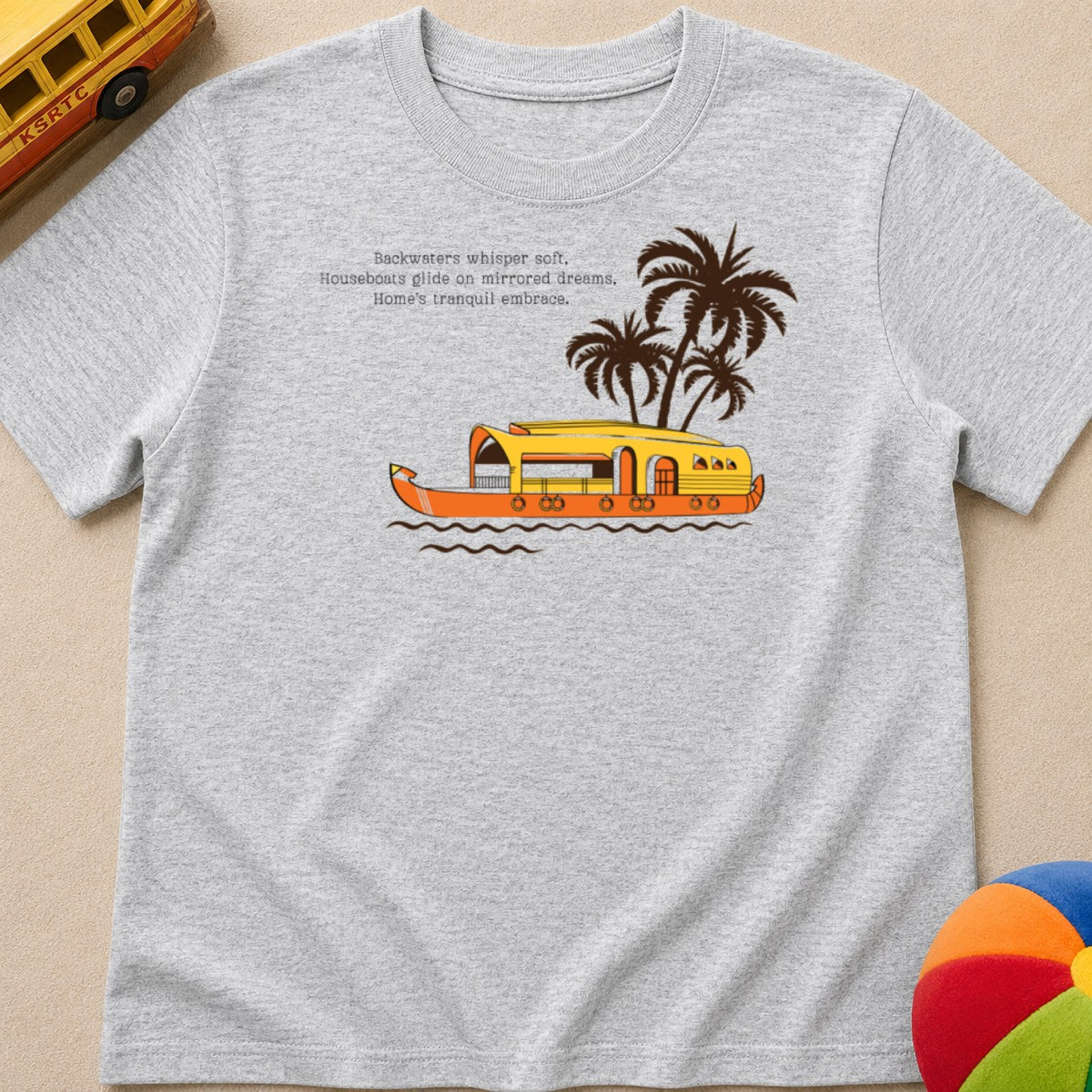 Houseboat Sailing Kids Unisex T Shirt