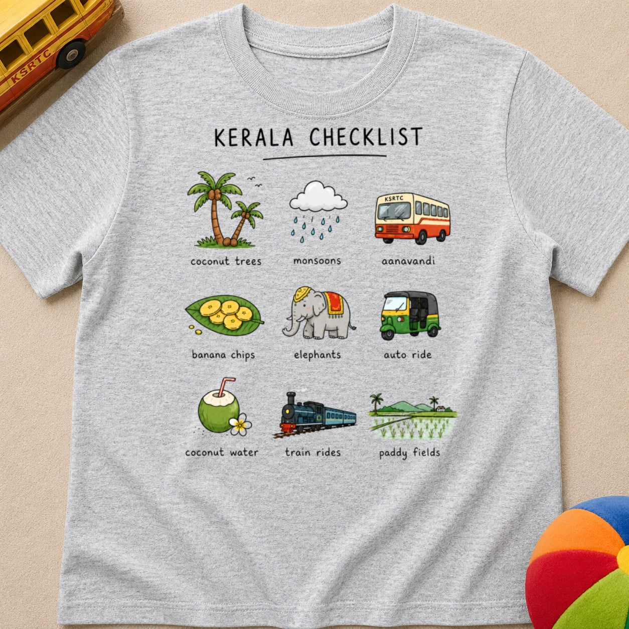 Kerala Checklist Kids Unisex T Shirt