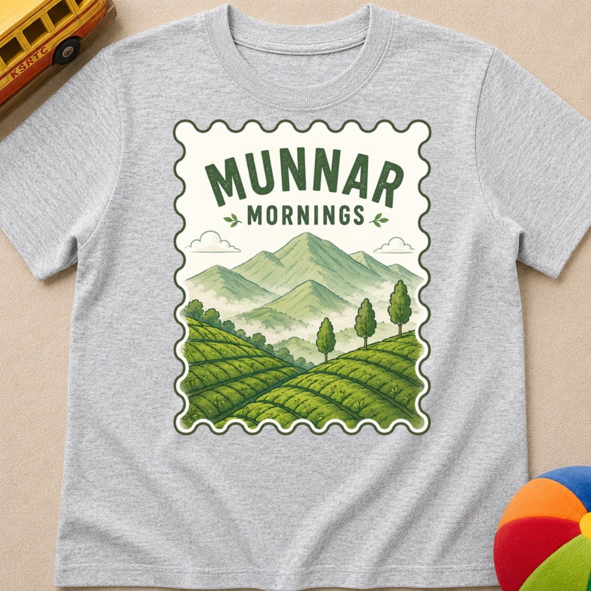 Munnar Mornings Kids Unisex T Shirt