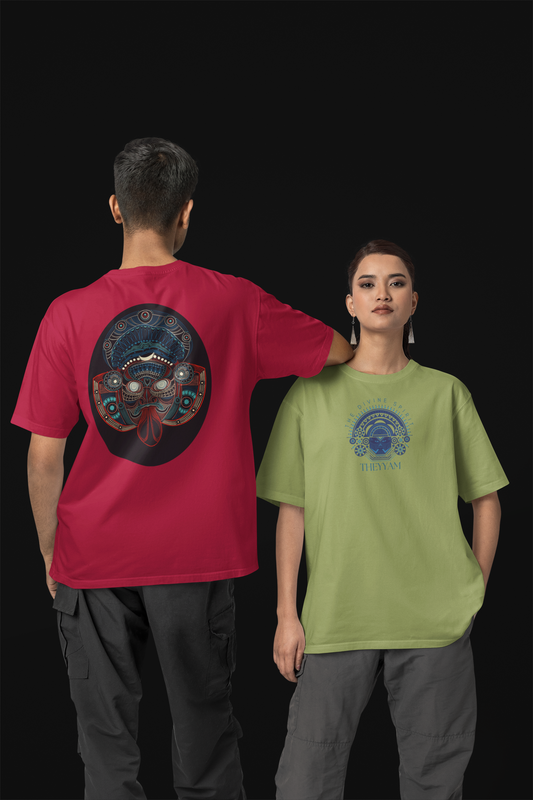 Theyyam Front & Back Print - T Shirt