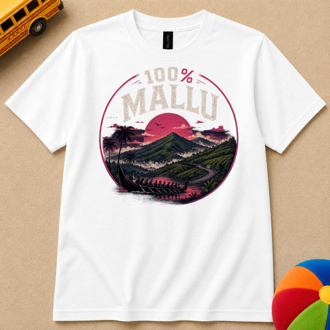100% Mallu Kids Unisex T Shirt
