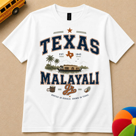 Texas Malayali Jr Kids Unisex T Shirt
