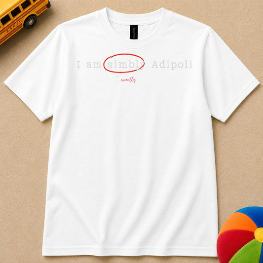 I Am Simbly Adipoli Kids Unisex T Shirt