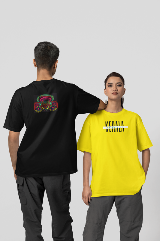Kerala On My Mind & Theyyam  -  Front & Backprint T Shirt