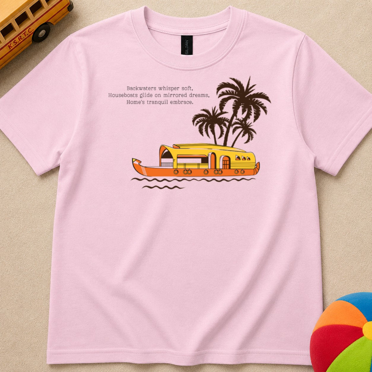 Houseboat Sailing Kids Unisex T Shirt