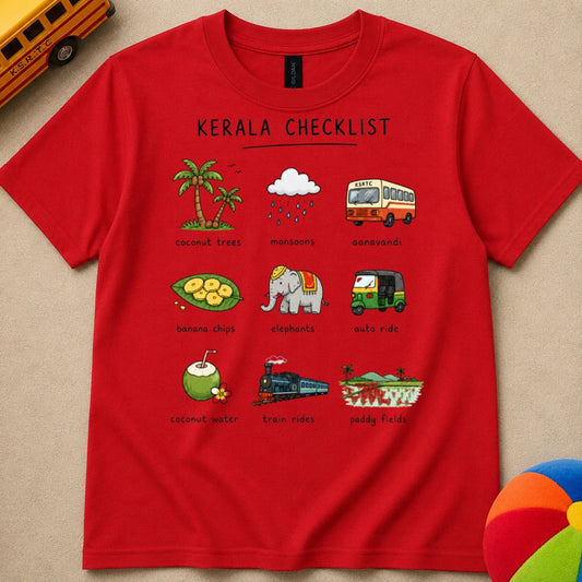 Kerala Checklist Kids Unisex T Shirt