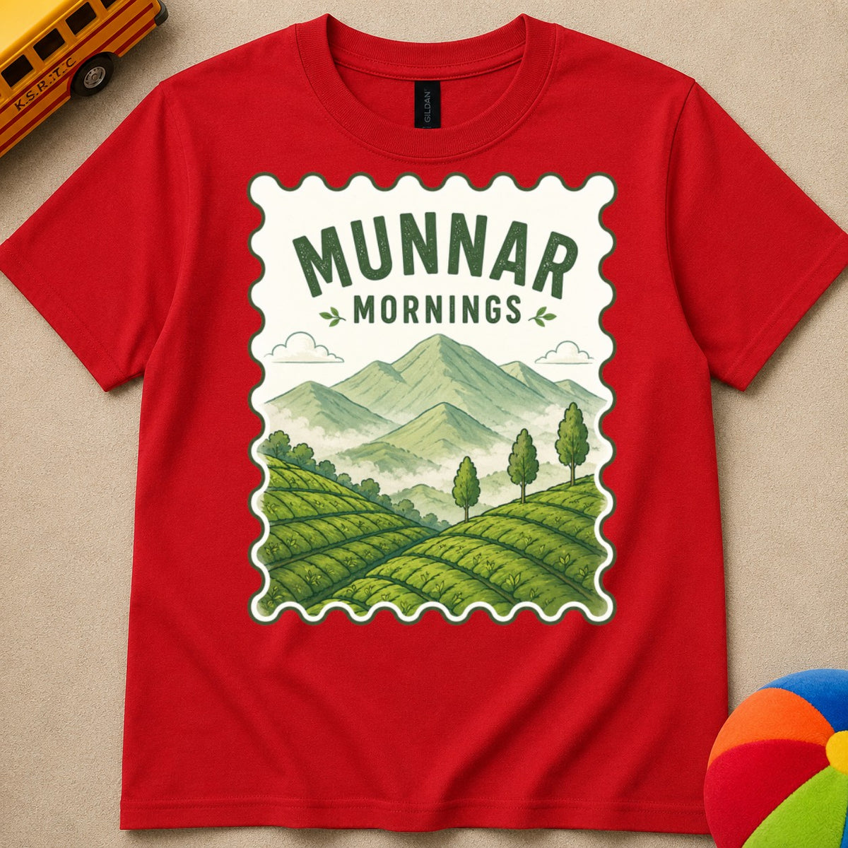 Munnar Mornings Kids Unisex T Shirt